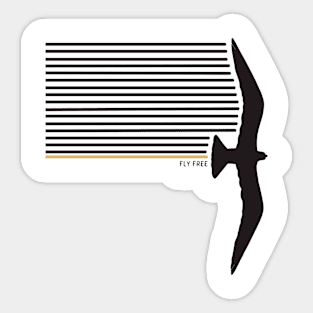 Fly free Sticker